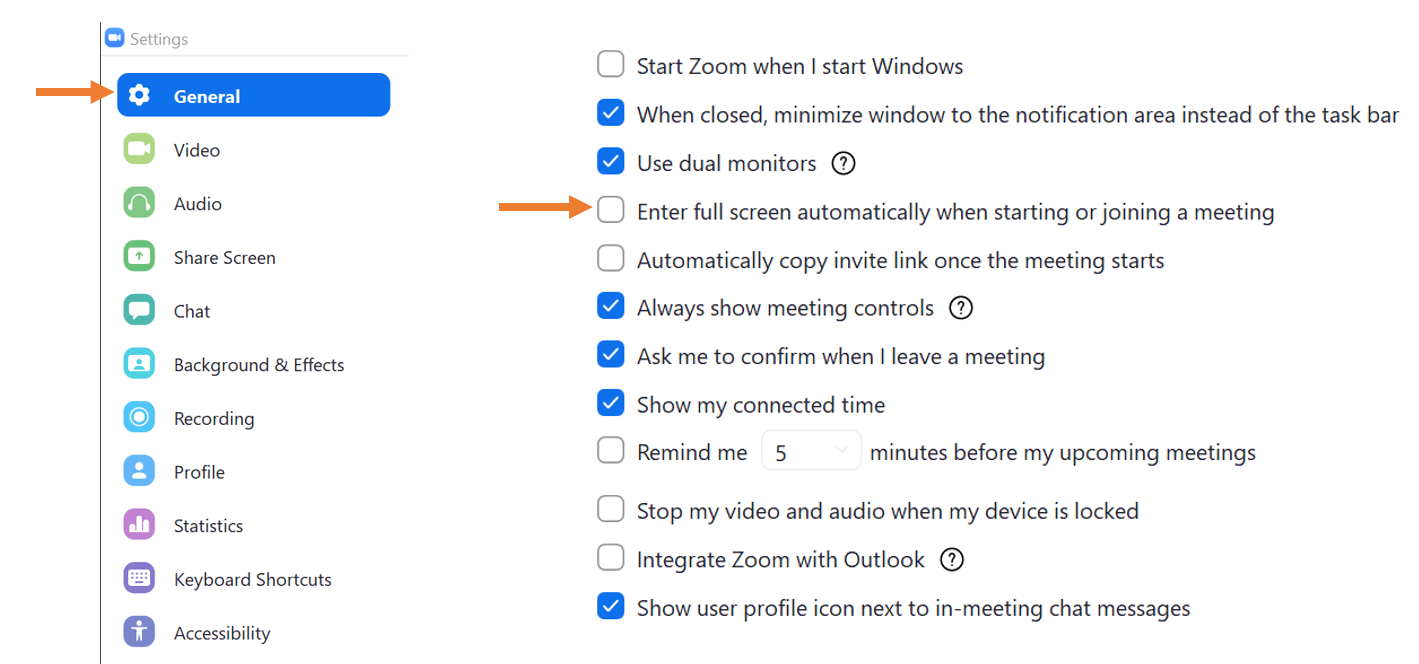 How to Turn Off Full Screen Settings in Zoom