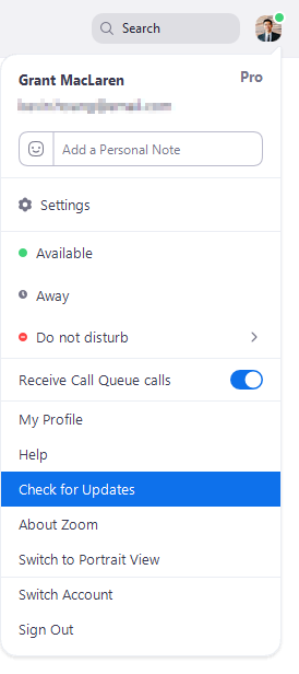 Updating Zoom to the Latest Version